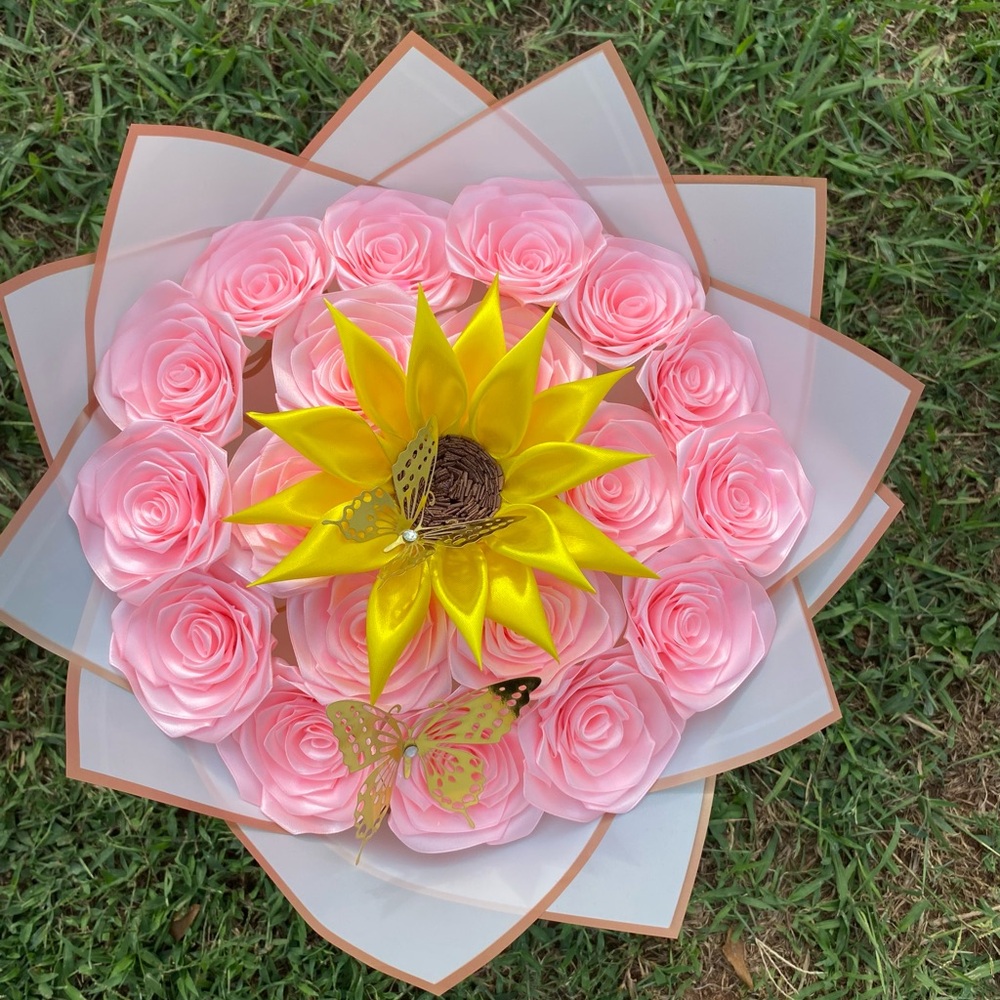 Costume ribbon bouquets